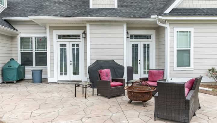 Create a Beautiful Stamped Concrete Patio in Katy, Texas area!